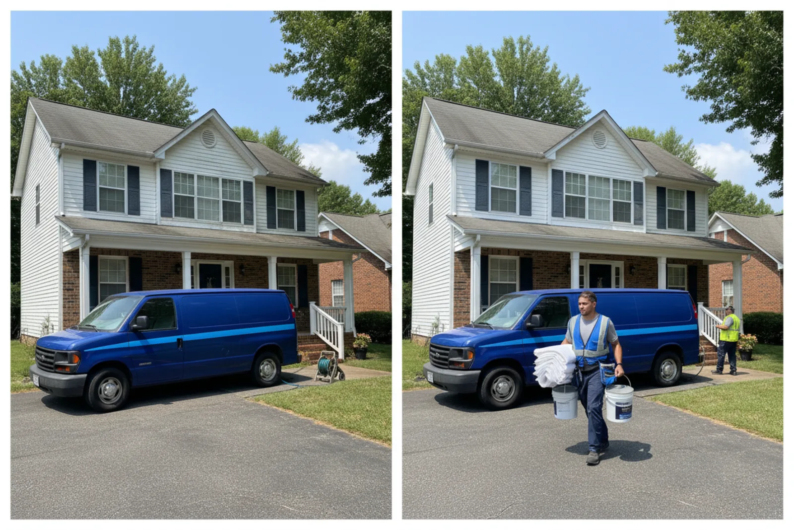 Interior painting Richmond KY professional team arriving with supplies for scheduled project